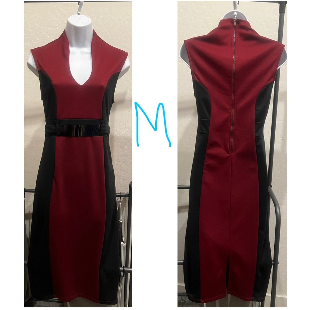Sophisticated Burgundy Dress